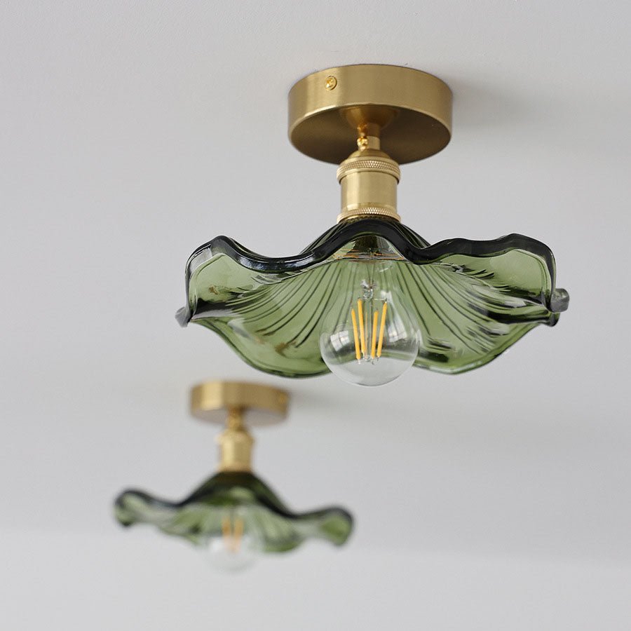 Hibiscus Plafondlamp - Hoogwaardig Glas Sfeer