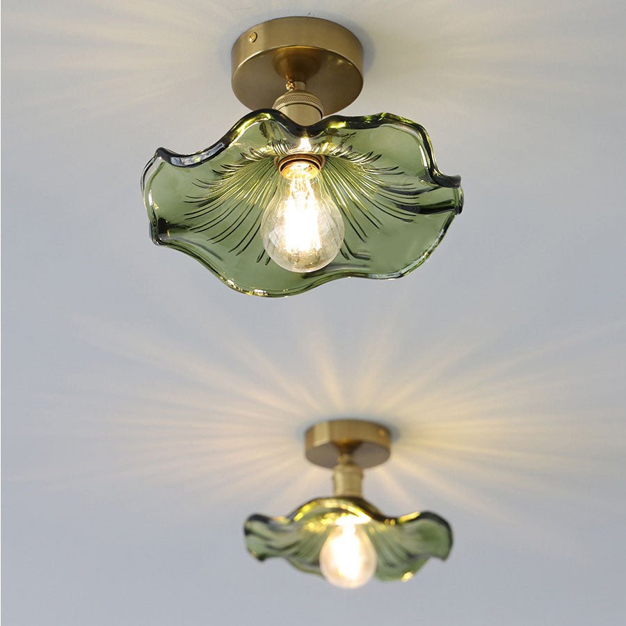Hibiscus Plafondlamp - Hoogwaardig Glas Sfeer