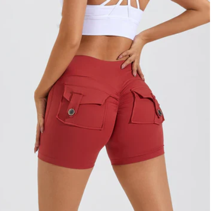 Hoge Taille Korte Broek Minimalistisch Design