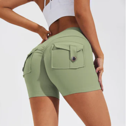 Hoge Taille Korte Broek Minimalistisch Design