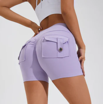 Hoge Taille Korte Broek Minimalistisch Design