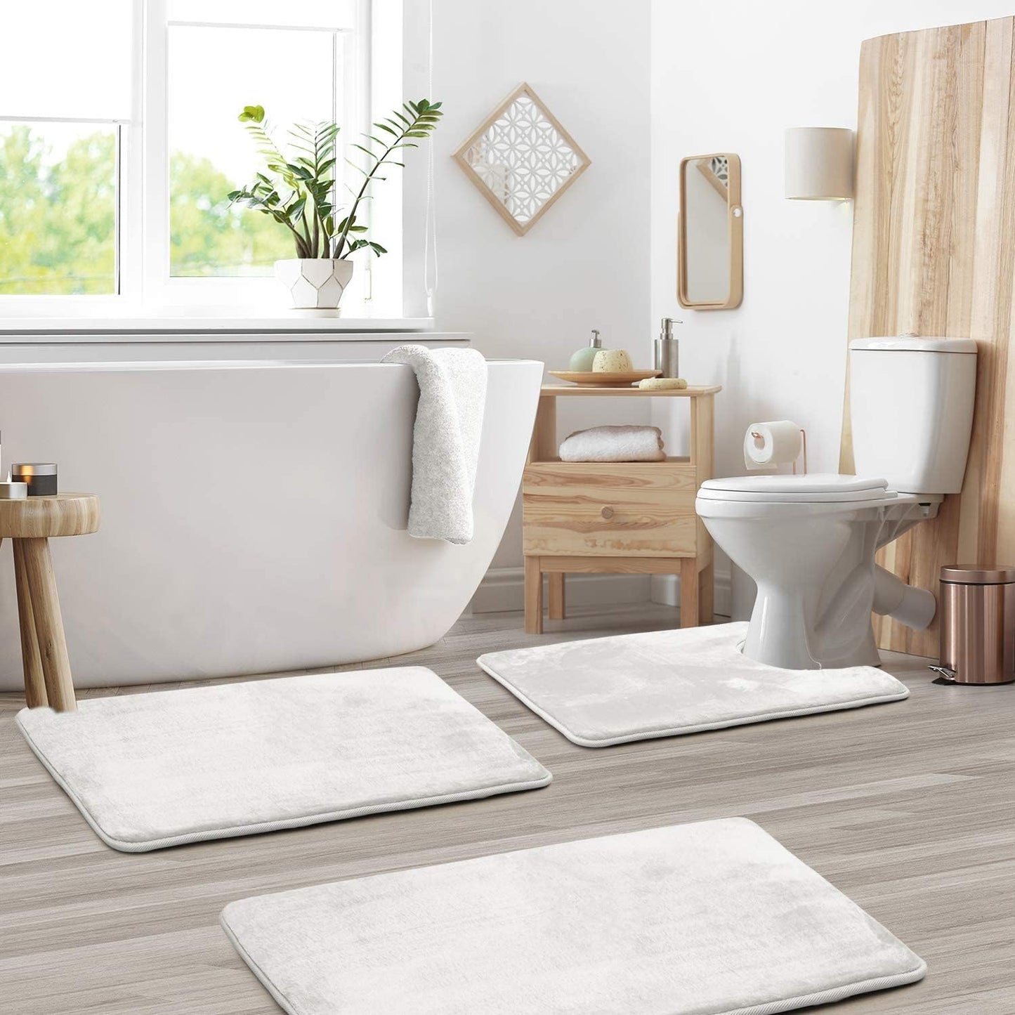 Hola – Luxe Fluwelen Memory Foam Badmat Set