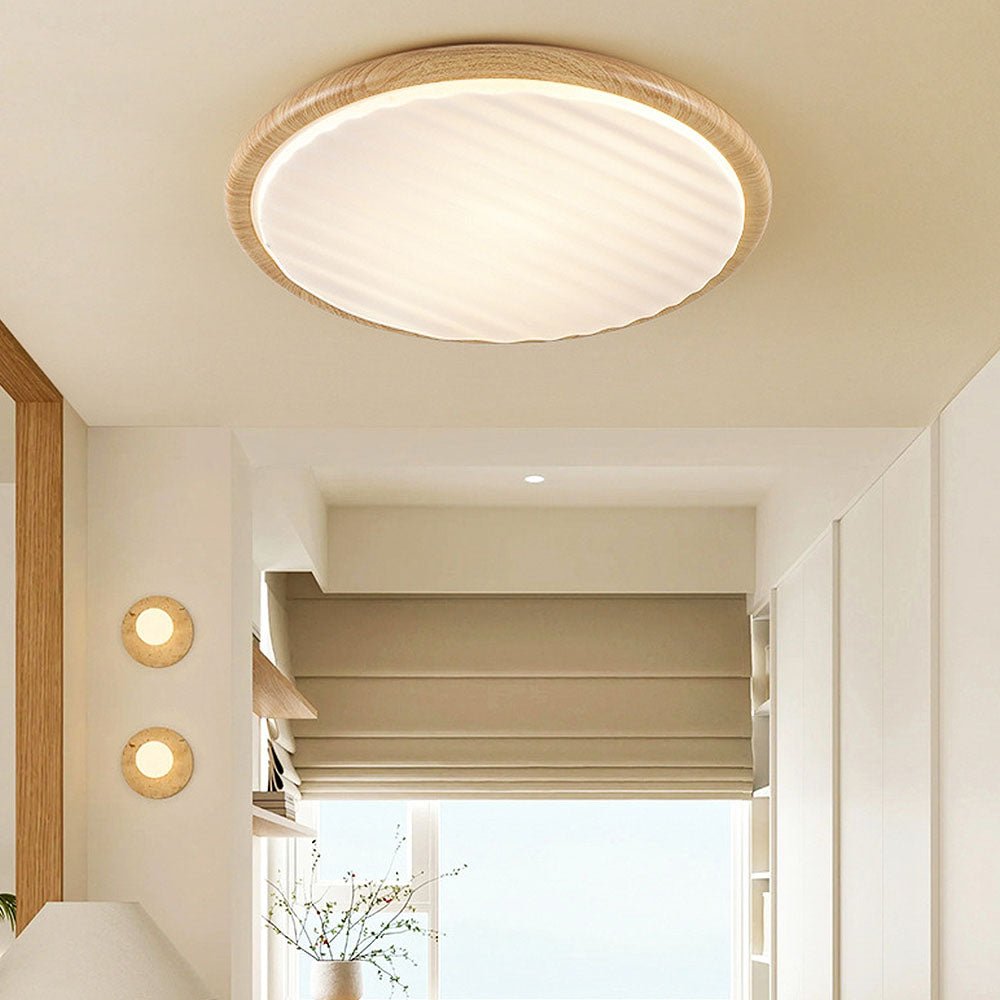 Houten LED Plafondlamp - Moderne Verlichting Léandre