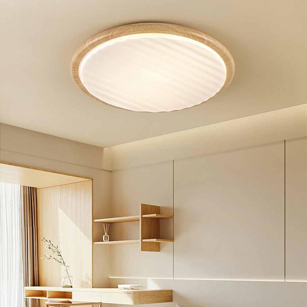 Houten LED Plafondlamp - Moderne Verlichting Léandre