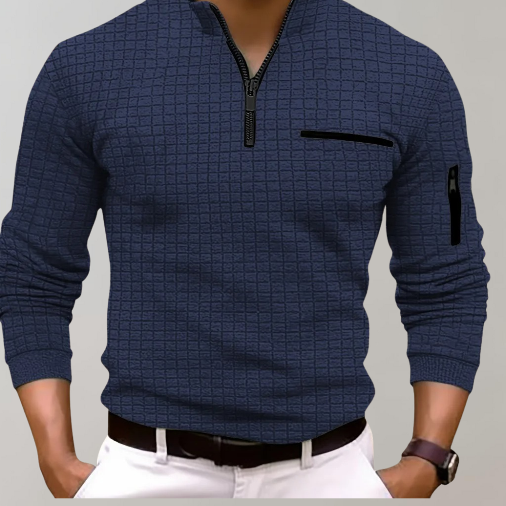 Jethro - Heren Longsleeve Poloshirt