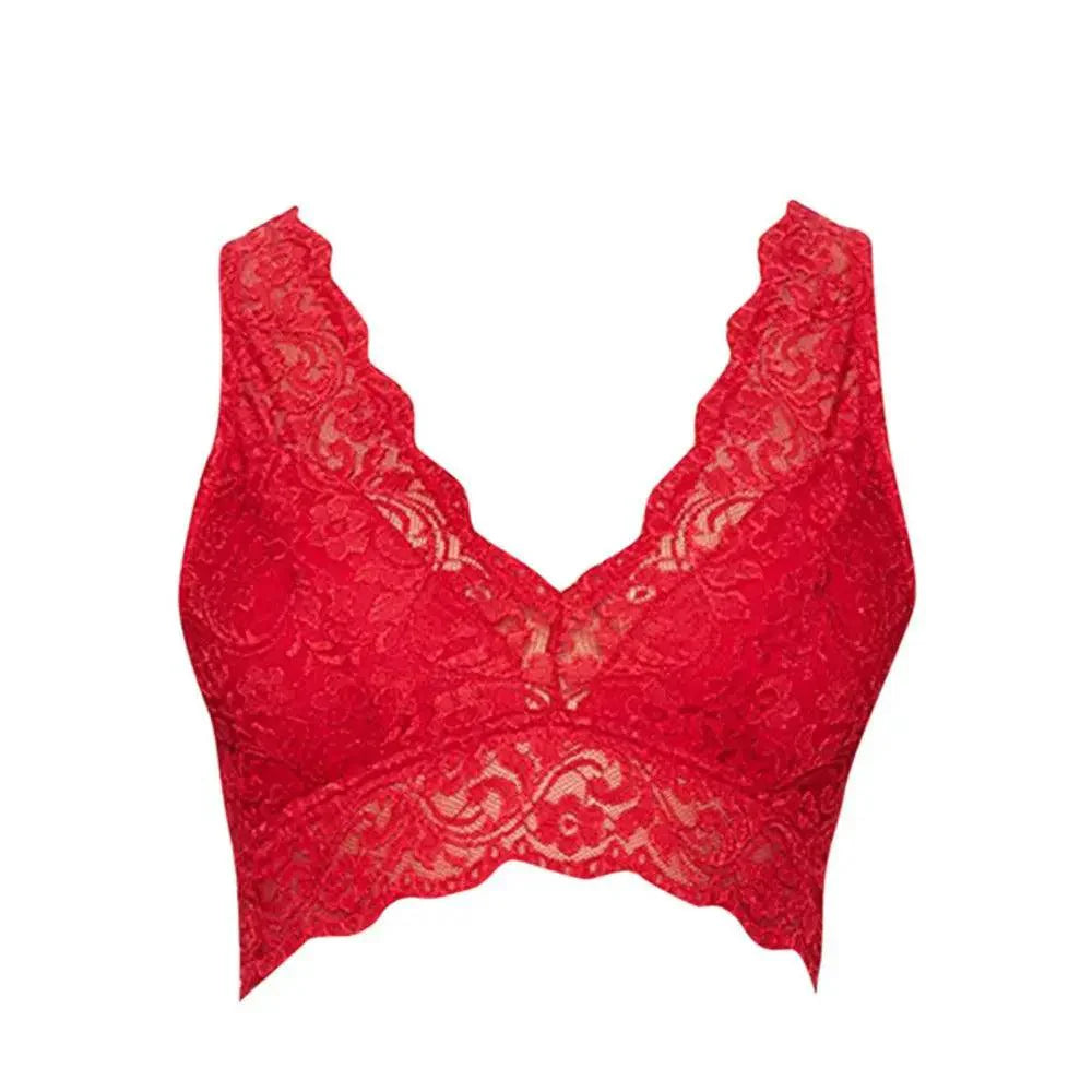 Kanten V-hals Bralette Zonder Beugels - Elegant