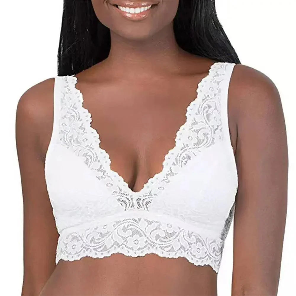 Kanten V-hals Bralette Zonder Beugels - Elegant