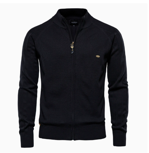 Katoenen Vest met Stijlvolle Ritssluiting
