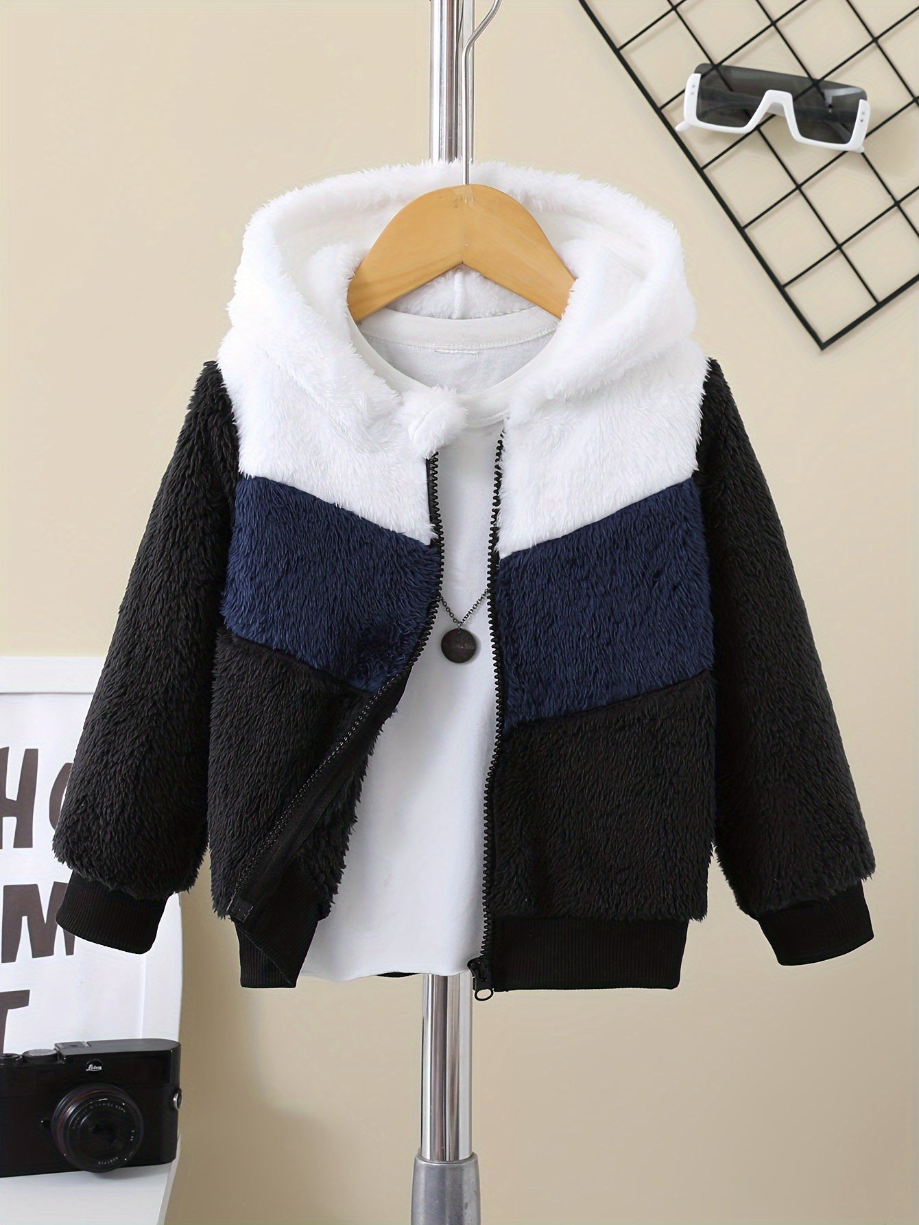 Kinder Fleece Capuchonjack met Rits