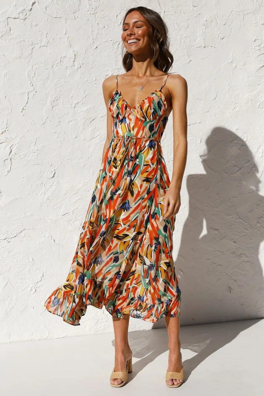 Kleurrijke Zomerjurk Belinda - Trendy Design
