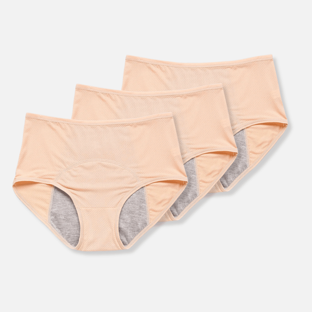 Lekvrij Menstruatieondergoed - 3 Stuks Zaida