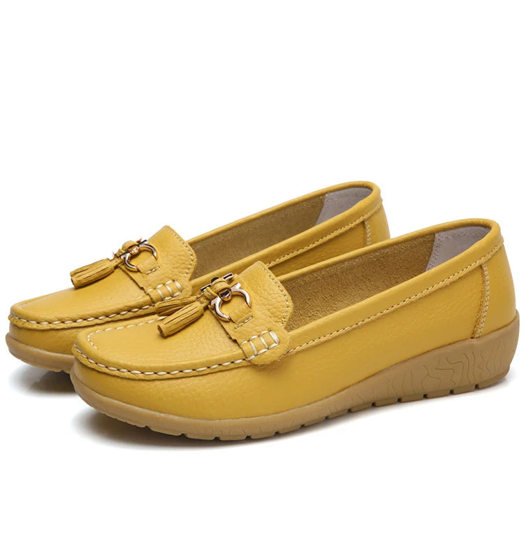 Leren Ballerina Flats met Comfortabel Design