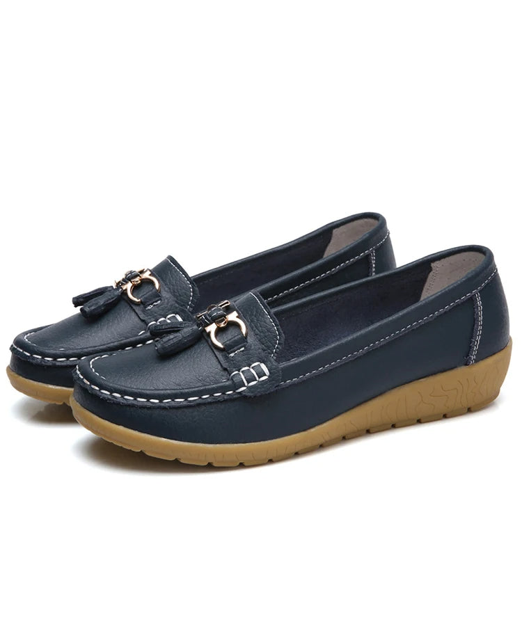 Leren Ballerina Flats met Comfortabel Design