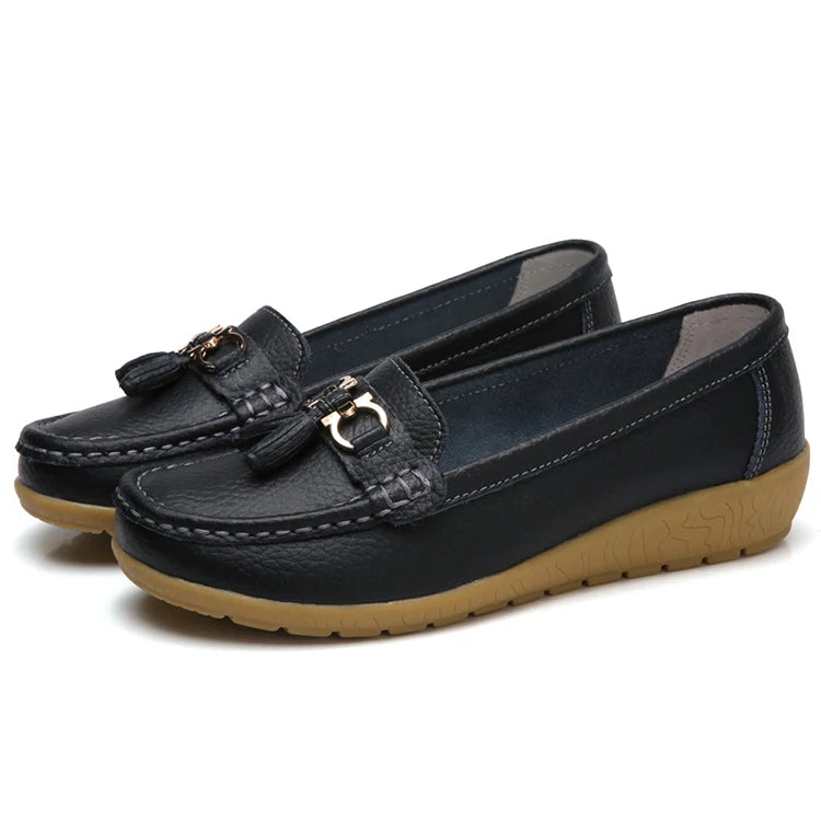 Leren Ballerina Flats met Comfortabel Design