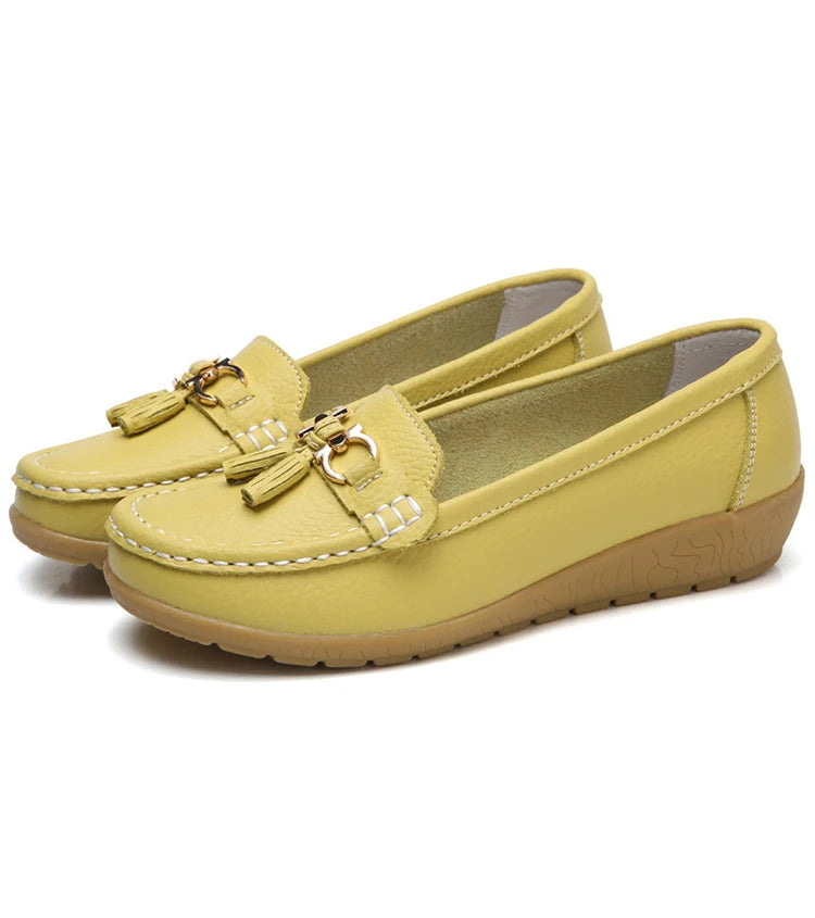 Leren Ballerina Flats met Comfortabel Design