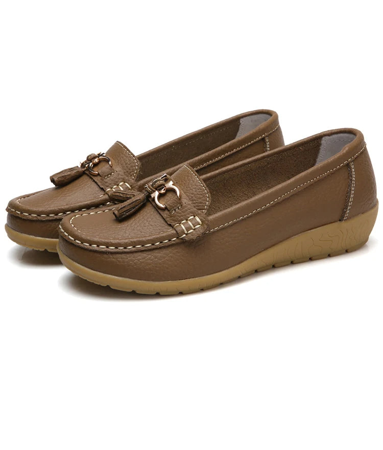 Leren Ballerina Flats met Comfortabel Design