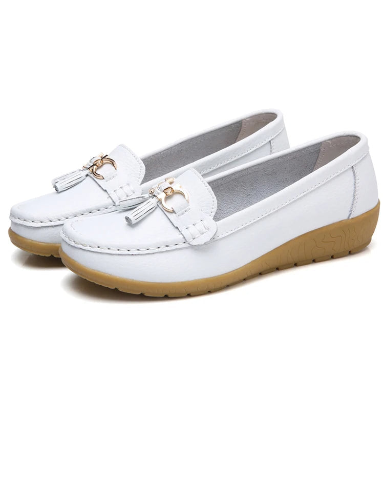 Leren Ballerina Flats met Comfortabel Design