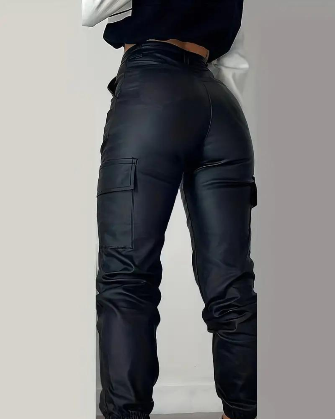 Leren Cargo Broek Dames - Chic Lisa