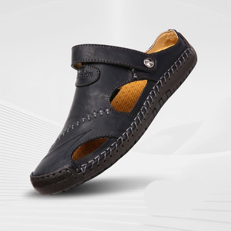 Leren Heren Sandalen - Avontuur Geer