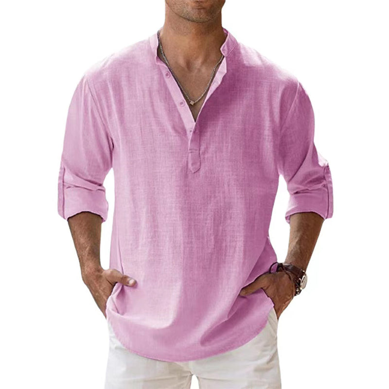 Linnen Overhemd Heren - Zomer Casual Stijl