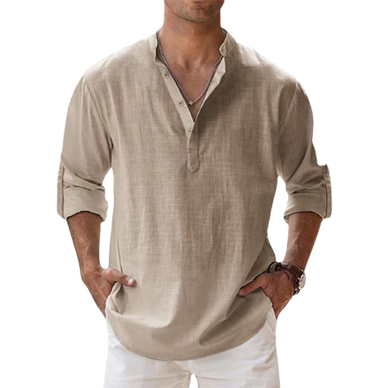 Linnen Overhemd Heren - Zomer Casual Stijl