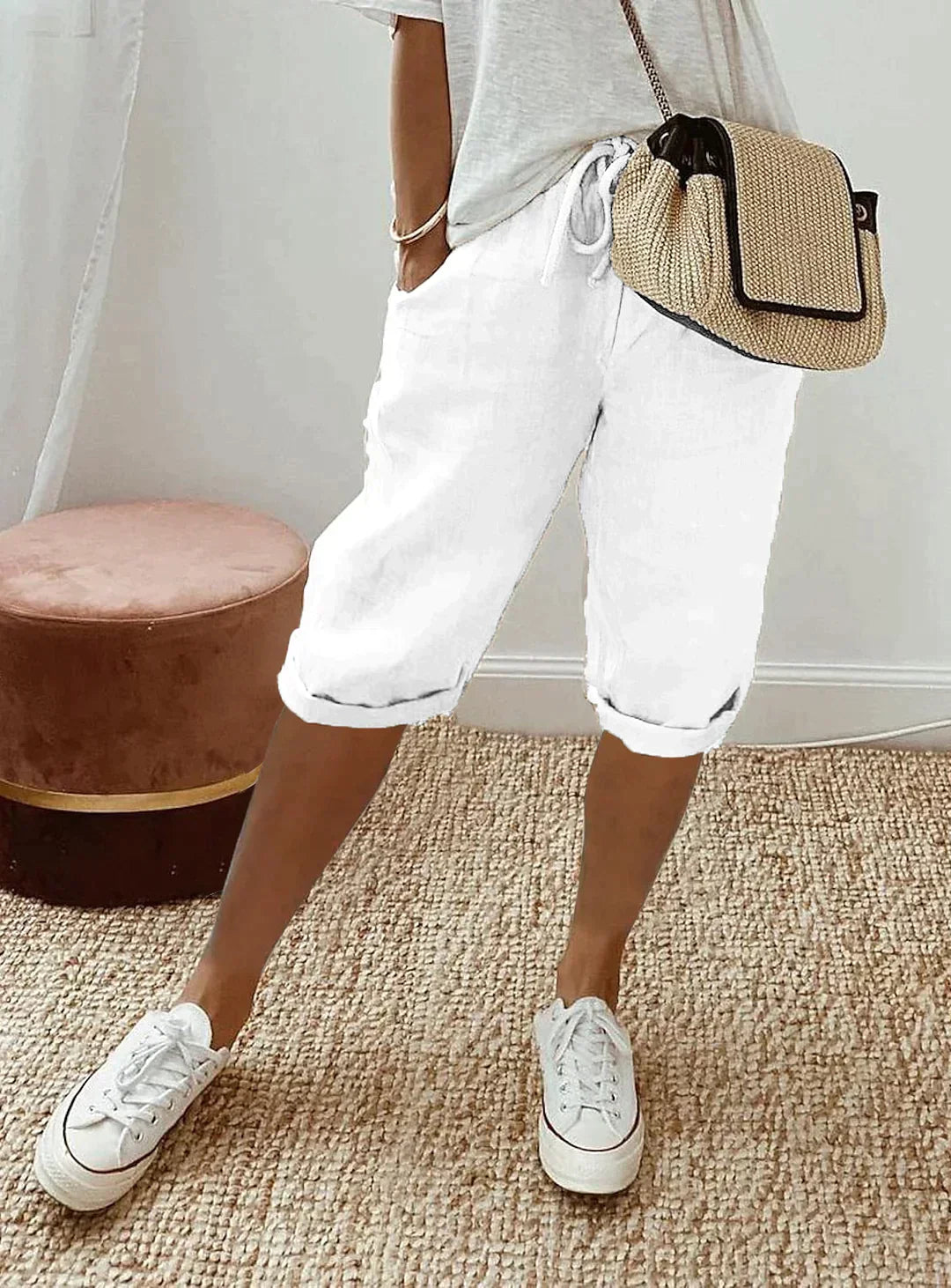 Linnen Zomerbroek Dames - Elegante Stijl