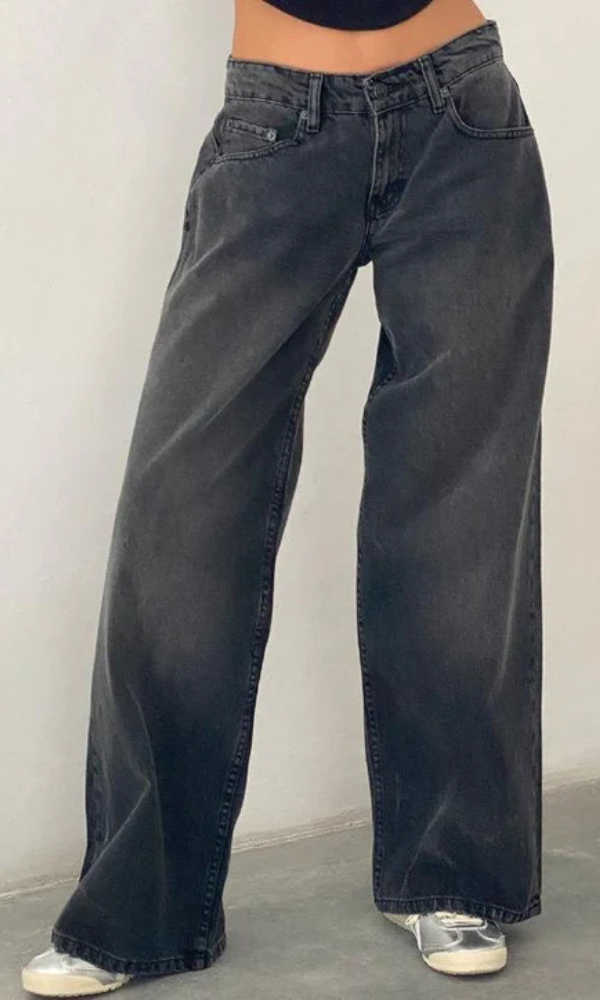 Low Rise Straight-Leg Vintage Dames Jeans
