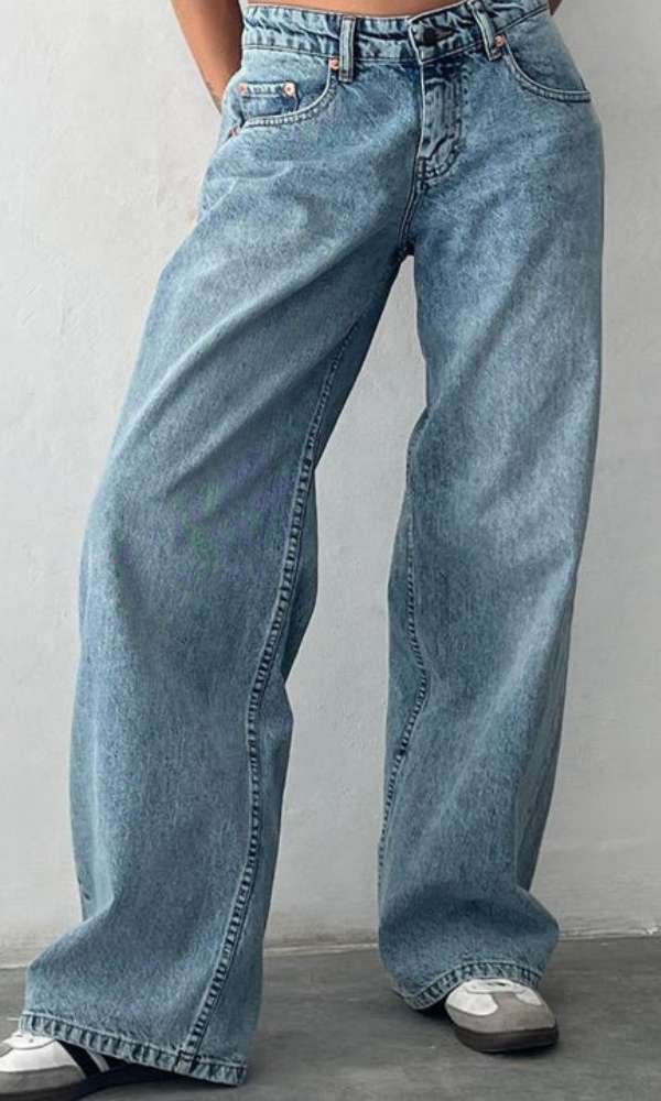 Low Rise Straight-Leg Vintage Dames Jeans
