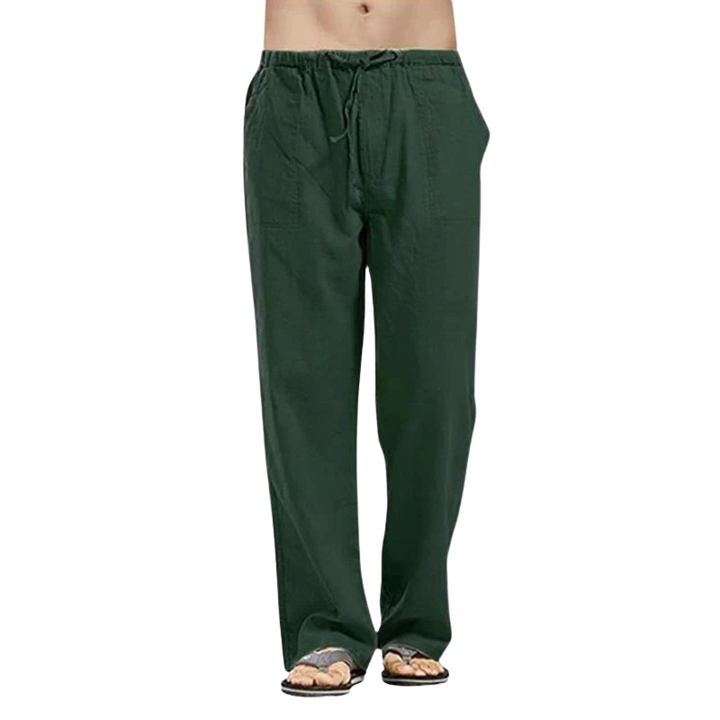Luchtige Linnen Herenbroek Oversized Comfort Fit