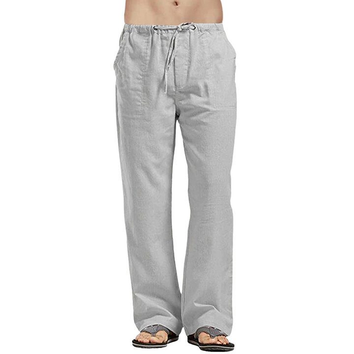 Luchtige Linnen Herenbroek Oversized Comfort Fit