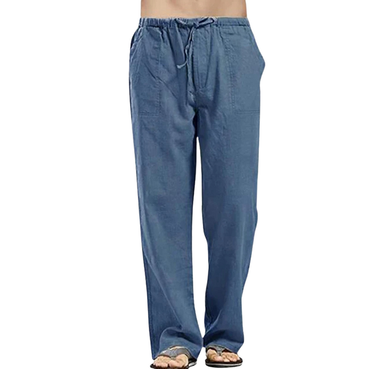 Luchtige Linnen Herenbroek Oversized Comfort Fit