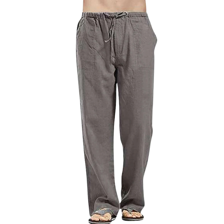 Luchtige Linnen Herenbroek Oversized Comfort Fit