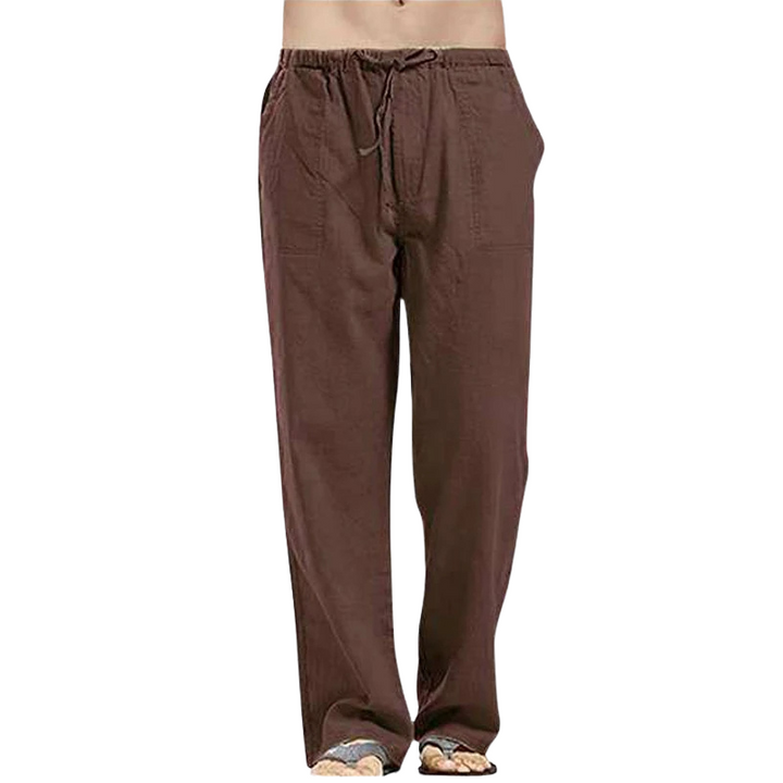 Luchtige Linnen Herenbroek Oversized Comfort Fit