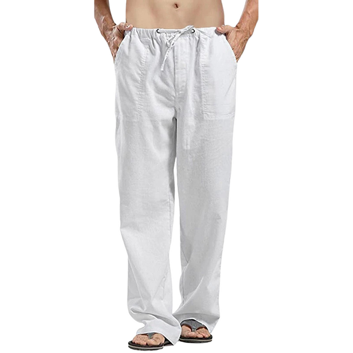 Luchtige Linnen Herenbroek Oversized Comfort Fit