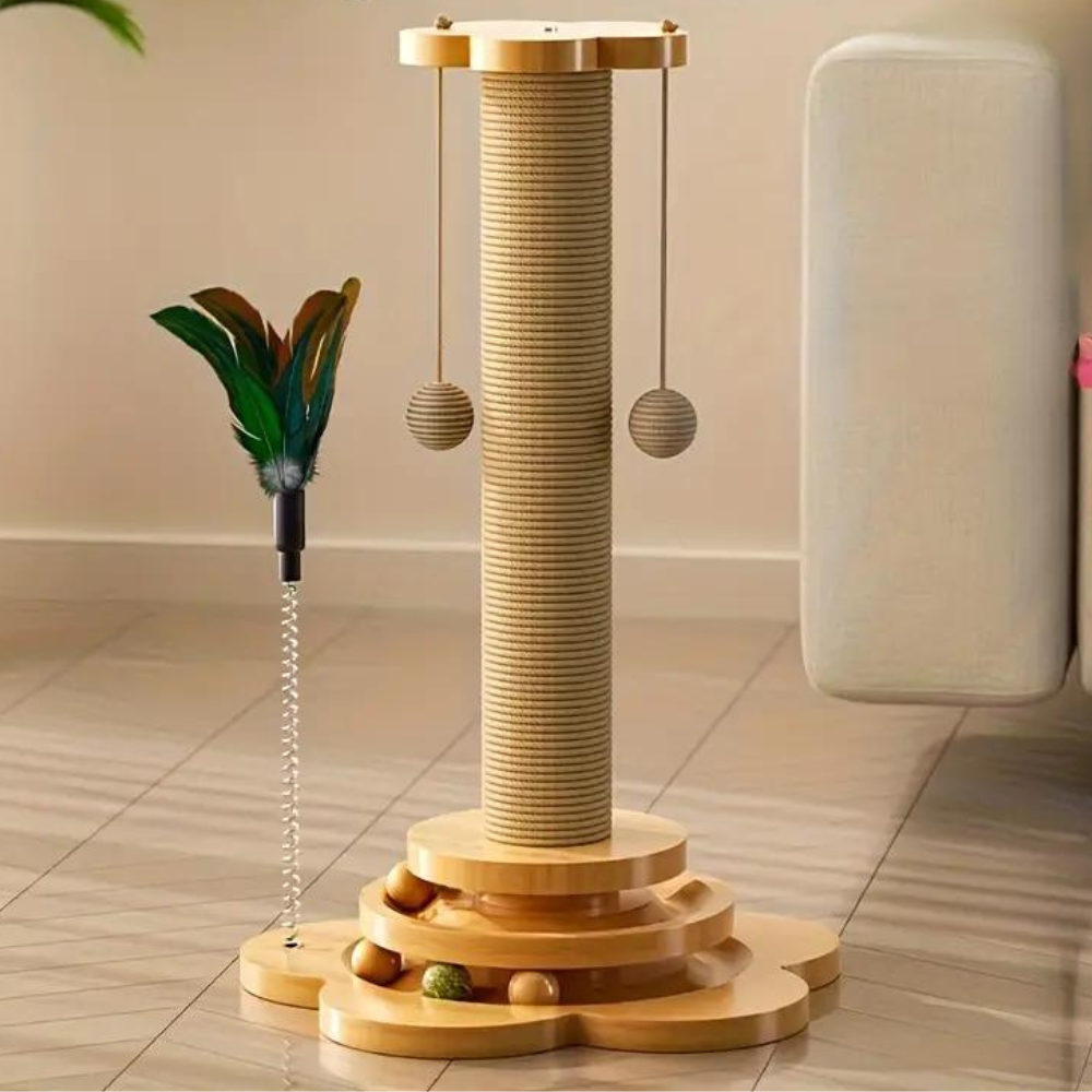 Luxe Houten Krabpaal met Speelopties