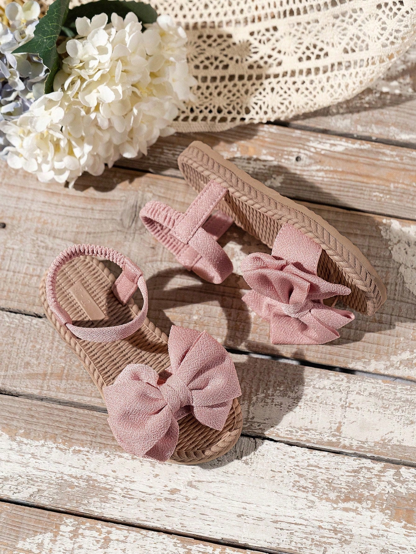 Matchende Moeder-Dochter Sandalen met Strik