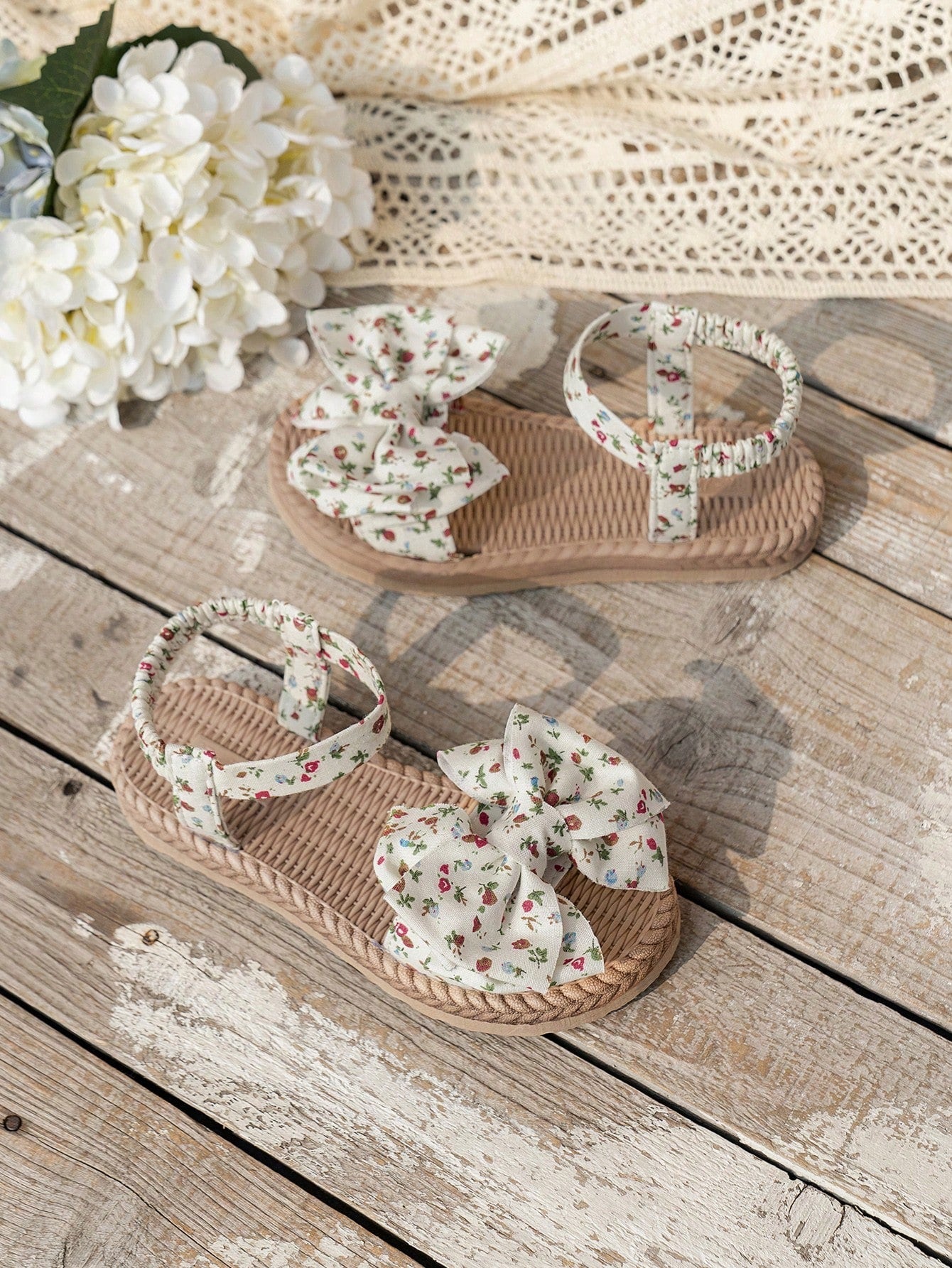Matchende Moeder-Dochter Sandalen met Strik