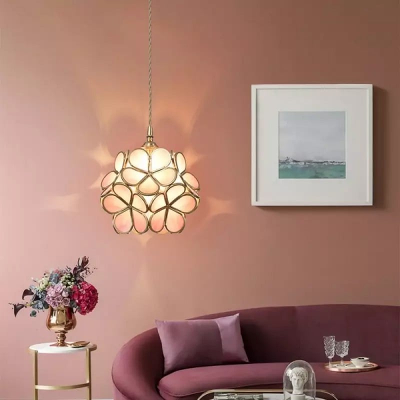 Moderne Bloemen Hanglamp - Acryl Witte Lotusstijl