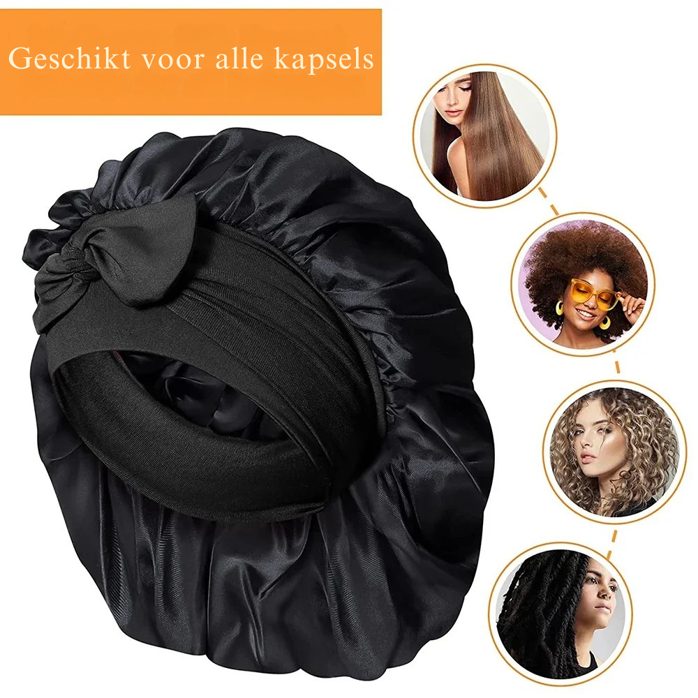 Moerbeizijden Luxe Slaapmuts voor Vrouwen