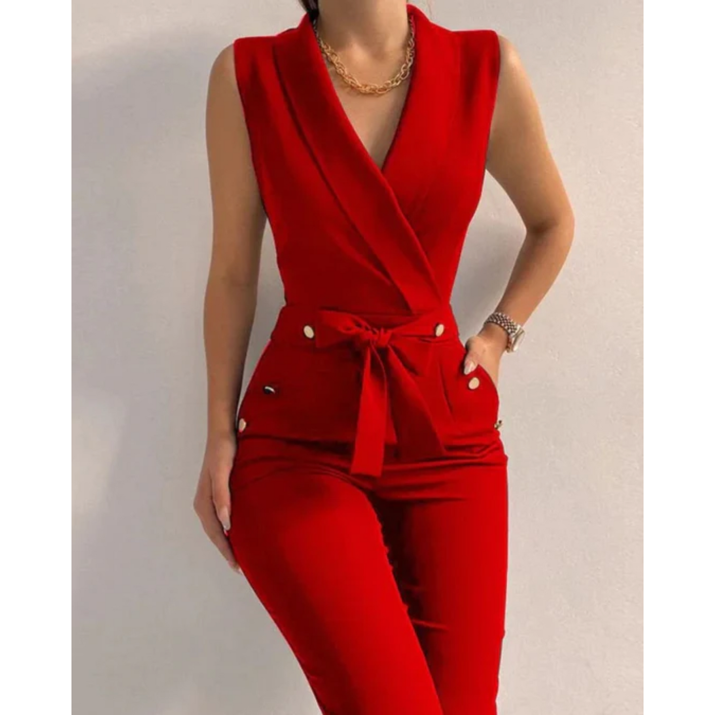 Mouwloze Jumpsuit Bessie - Zomerse Stijl