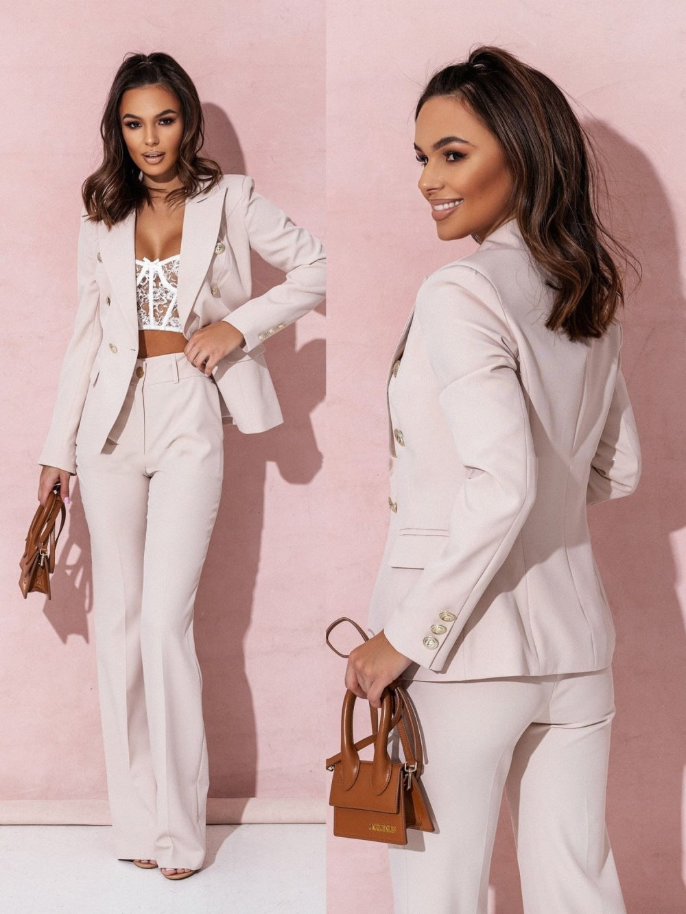 Naomi Midi-Jurk met Elegante V-Hals