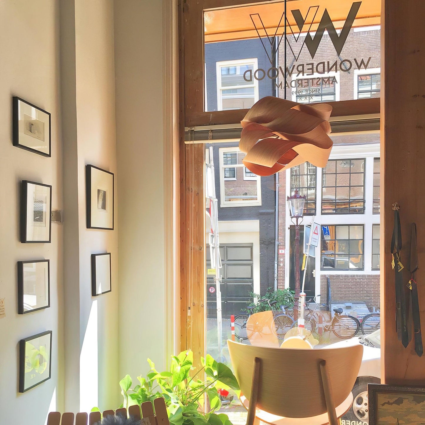 Natuurlijke Houten Hanglamp - LED Verlichting Sfeer