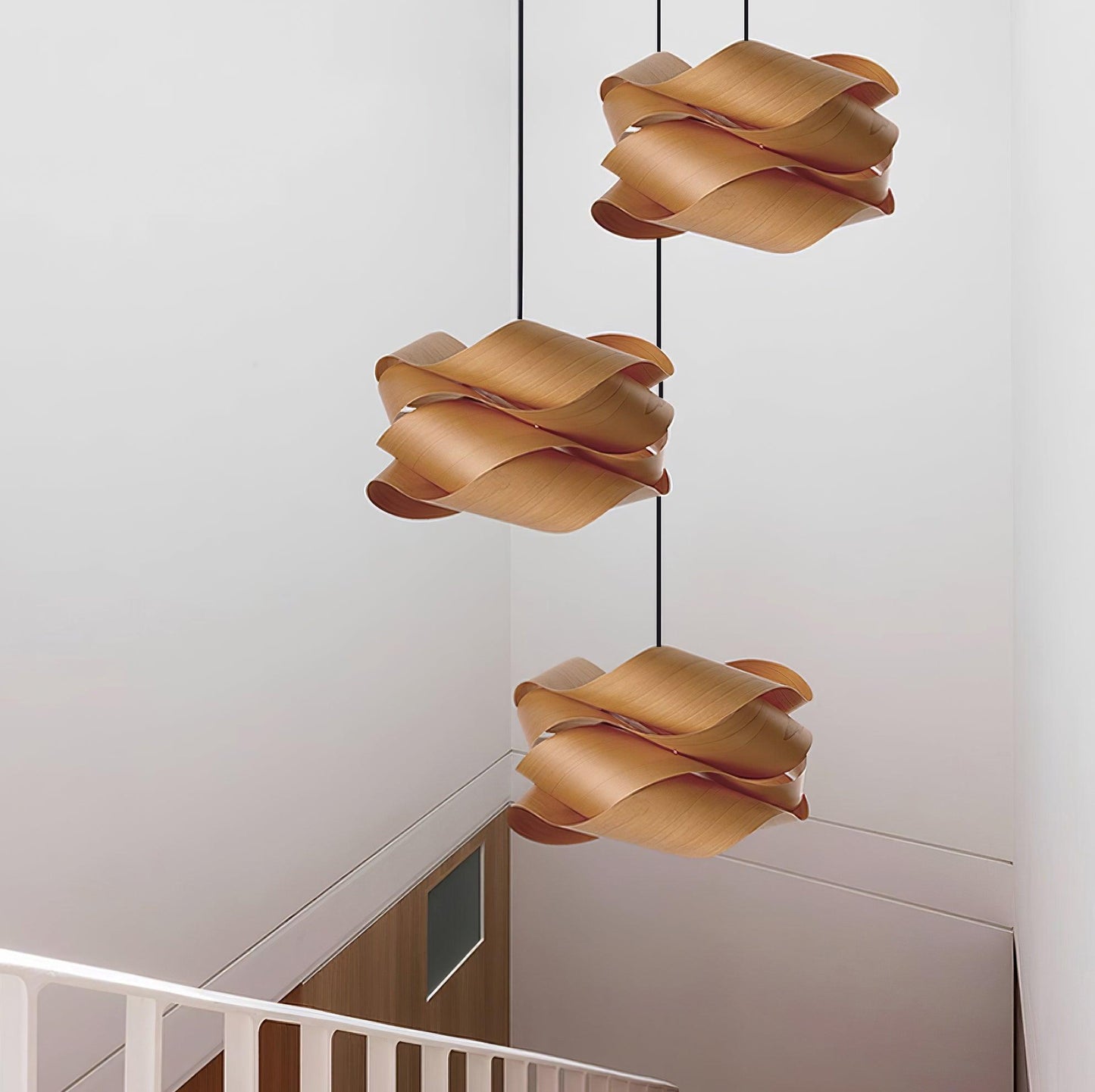 Natuurlijke Houten Hanglamp - LED Verlichting Sfeer