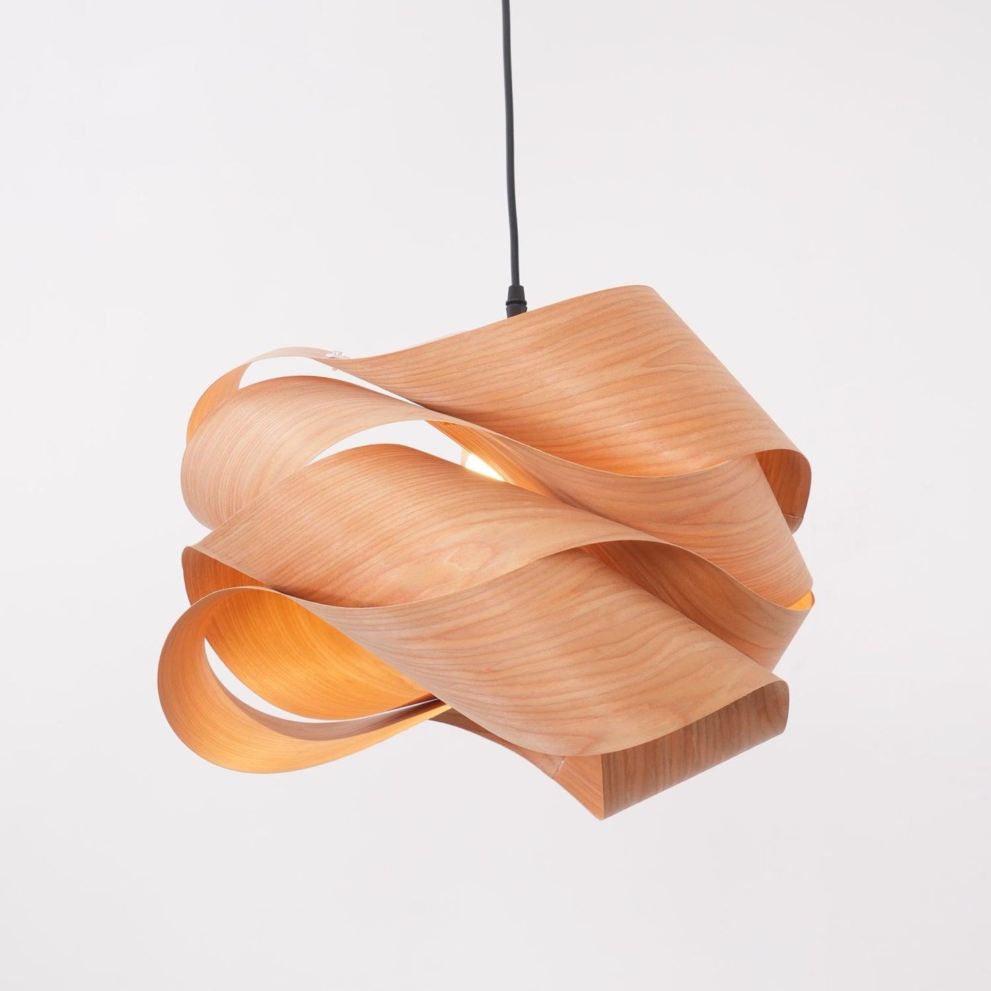 Natuurlijke Houten Hanglamp - LED Verlichting Sfeer