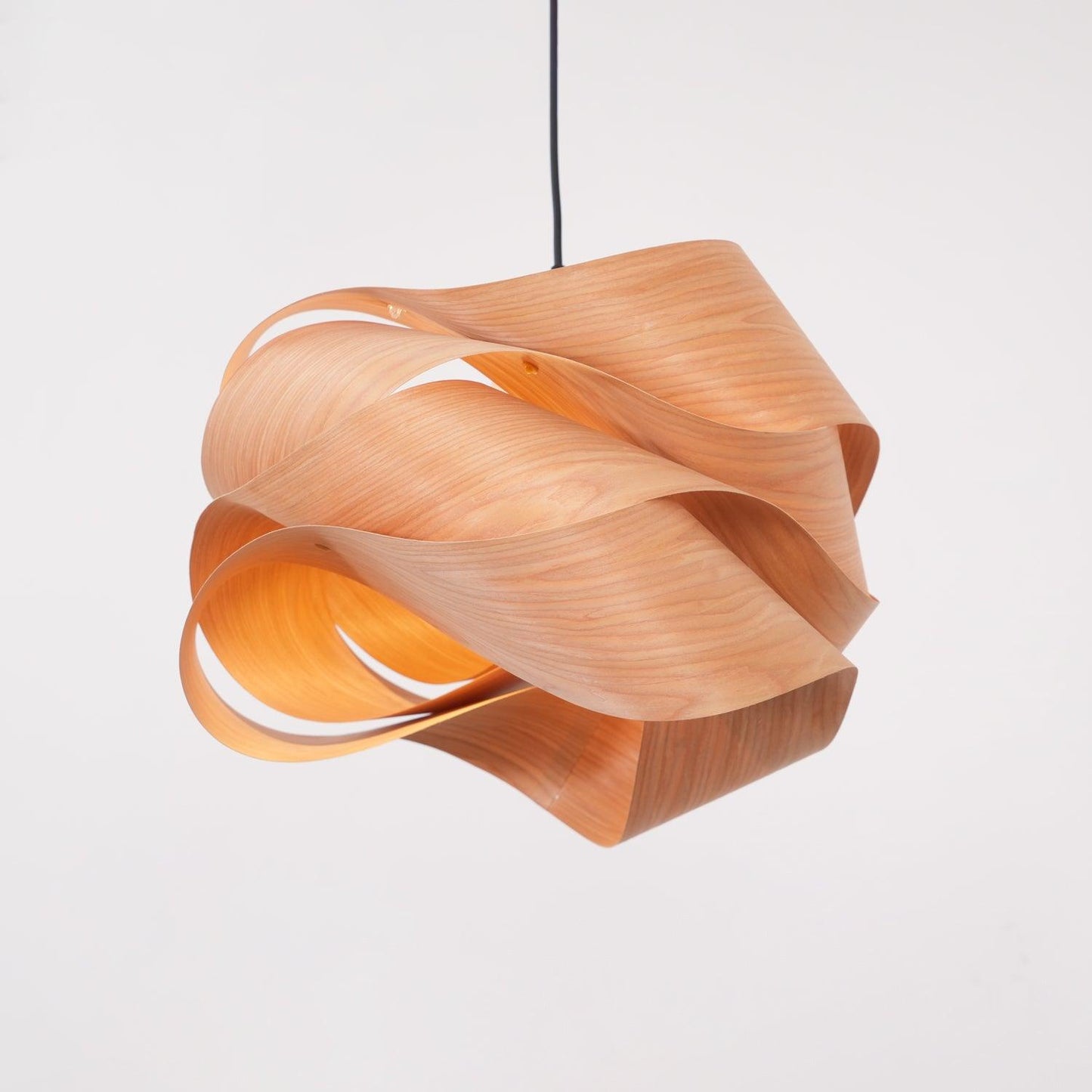 Natuurlijke Houten Hanglamp - LED Verlichting Sfeer
