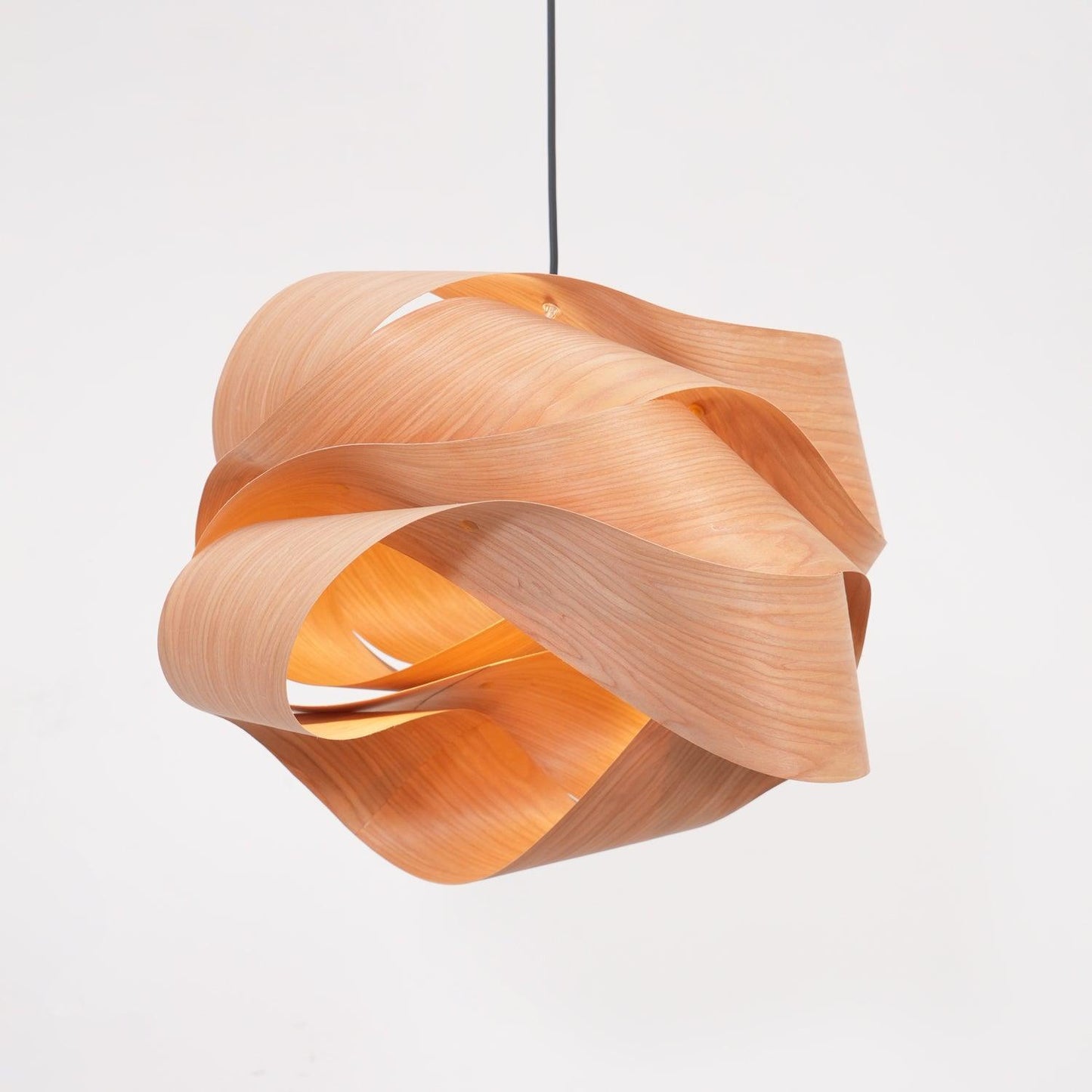 Natuurlijke Houten Hanglamp - LED Verlichting Sfeer