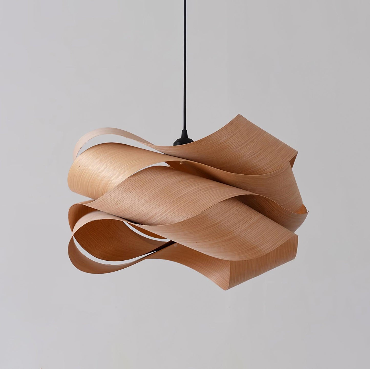 Natuurlijke Houten Hanglamp - LED Verlichting Sfeer