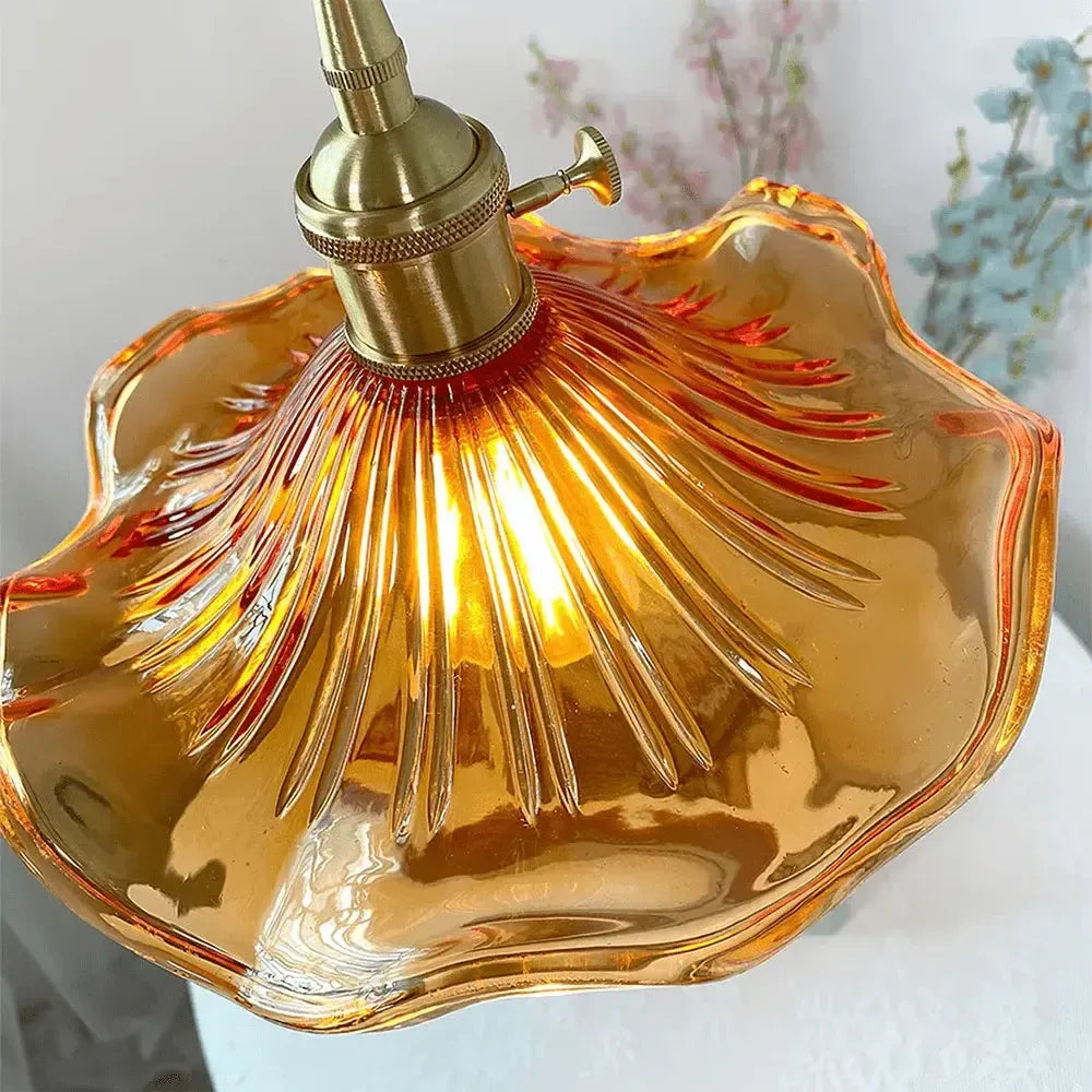 Nicola Hanglamp - Glas Met Bloemrijke Ontwerp