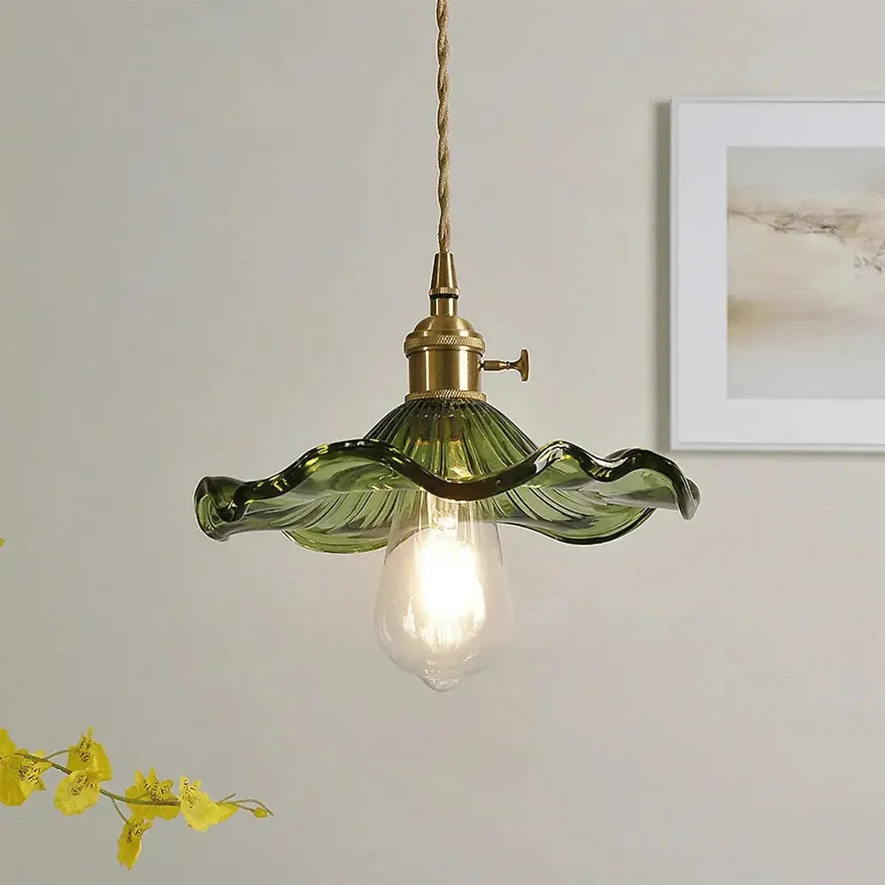 Nicola Hanglamp - Glas Met Bloemrijke Ontwerp