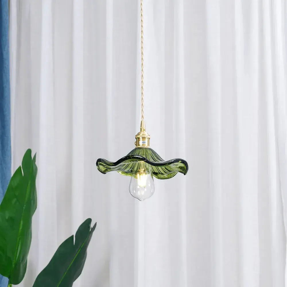 Nicola Hanglamp - Glas Met Bloemrijke Ontwerp